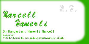 marcell hamerli business card